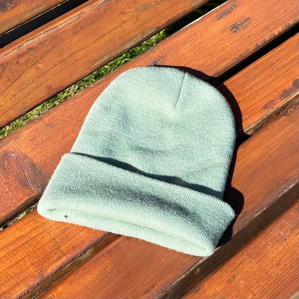 Carhartt Beanie Logo Hat A18 Light Green Knit Workwear Gorpcore Unisex OS - Picture 4 of 8